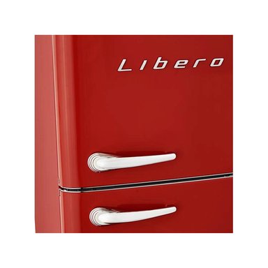 REFRIGERADOR LIBERO TOP FREEZER RETRO STYLE ROJO - 5