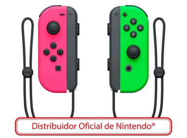 CONTROL NINTENDO SWITCH JOY CON ROSADO VERDE - 1