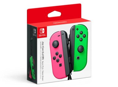 CONTROL NINTENDO SWITCH JOY CON ROSADO VERDE - 2