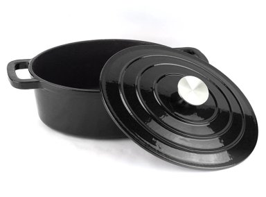 OLLA GUISERA MAGEFESA FERRO OVAL TAPA NEGRO - 3