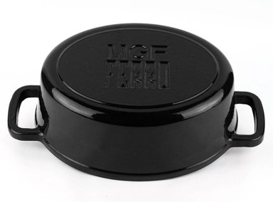 OLLA GUISERA MAGEFESA FERRO OVAL TAPA NEGRO - 4