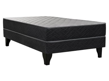 CAMA EUROPEA CELTA APOLO 1.5 PLAZAS NEGRO - 1