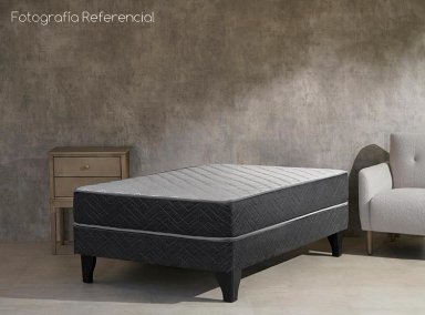 CAMA EUROPEA CELTA APOLO 1.5 PLAZAS NEGRO - 5