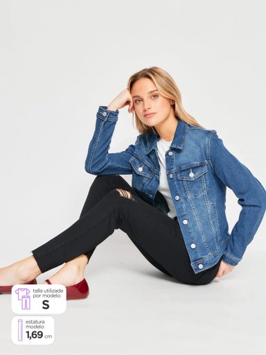 CHAQUETA MUJER INDEX BÁSICA DENIM - 1
