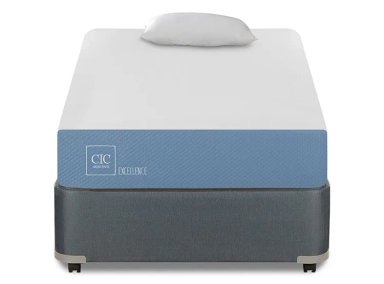 JUEGO DE DORMITORIO CIC CAMA BOX AMERICANO EXCELLENCE 1 PLAZA + ALMOHADA - 1