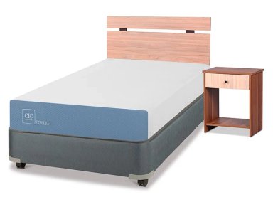 JUEGO DE DORMITORIO CIC CAMA BOX AMERICANO EXCELLENCE 1.5 PLAZAS + SET OLMO - 2