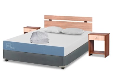 JUEGO DE DORMITORIO CIC CAMA BOX AMERICANO EXCELLENCE 2 PLAZAS + SET OLMO + TEXTIL - 2
