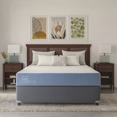 JUEGO DE DORMITORIO CIC CAMA BOX AMERICANO EXCELLENCE 2 PLAZAS + SET OLMO + TEXTIL - 7