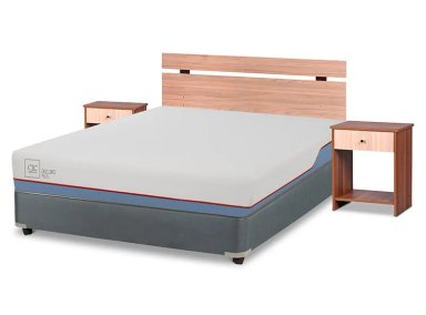 JUEGO DE DORMITORIO CIC CAMA BOX AMERICANO EXCELLENCE FULL + SET OLMO - 2