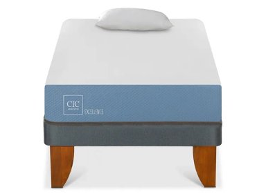JUEGO DE DORMITORIO CIC CAMA EUROPEA EXCELLENCE 1 PLAZA + ALMOHADA - 1