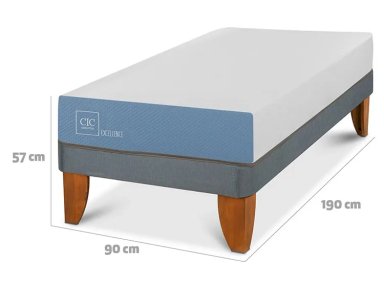 JUEGO DE DORMITORIO CIC CAMA EUROPEA EXCELLENCE 1 PLAZA + ALMOHADA - 3