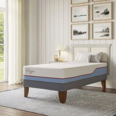 SET CIC COLCHÓN EXCELLENCE PLUS 1.5 PLAZAS 1.05 X 2 M + CUBRE - 10