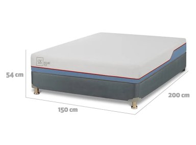 JUEGO DE DORMITORIO CIC CAMA BOX AMERICANO EXCELLENCE PLUS BN 2 PLAZAS + ALMOHADAS - 3