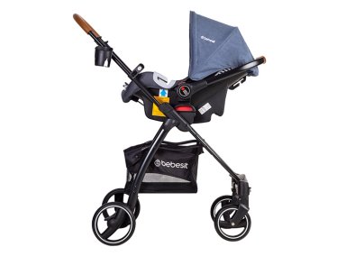 COCHE CUNA TRAVEL SYSTEM BEBE FÉNIX AZUL BEBESIT - 3