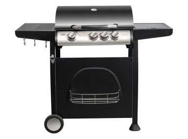 PARRILLA A GAS BBQ GRILL BBQ304GCQL GIORGIA 3 QUEMADORES + QUEMADOR LATERAL NEGRO - 1