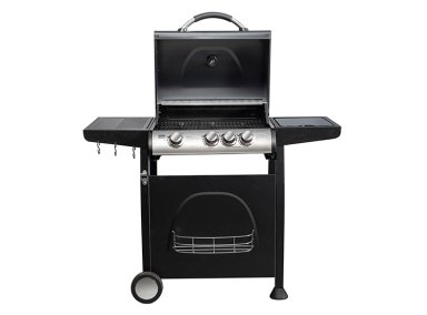 PARRILLA A GAS BBQ GRILL BBQ304GCQL GIORGIA 3 QUEMADORES + QUEMADOR LATERAL NEGRO - 2