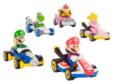 VEHICULO HOT WHEELS MARIO KART PERSONAJES / MODELO ALEATORIO - 1