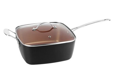 SARTEN MARMICOC MULTIUSO SPRING NEGRO 24 CM ALUMINIO 4 PIEZAS - 1