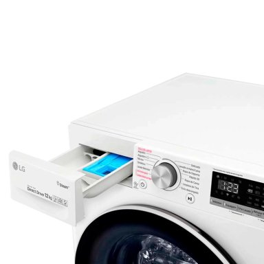 LAVADORA CARGA FRONTAL LG WM12WVC4S6 12KG BLANCO - 7