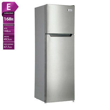 REFRIGERADOR TOP FREEZER LIBERO LRT-200DFI  168L FRIO DIRECTO PLATA - 1