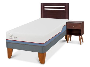 JUEGO DE DORMITORIO CIC CAMA EUROPEA EXCELLENCE PLUS 1 PLAZA + SET NEW MUNICH - 2