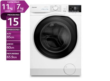 LAVADORA SECADORA FENSA PERFECT CARE 11WD 11KG 7KG BLANCO - 1