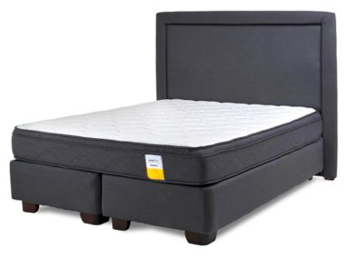 JUEGO DE DORMITORIO DRIMKIP CAMA AMERICANA 2 PLAZAS + RESPALDO - 1
