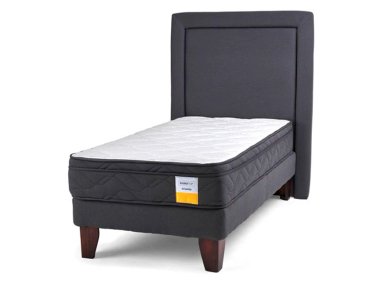 JUEGO DE DORMITORIO DRIMKIP CAMA EUROPEA 1 PLAZA + RESPALDO - 1