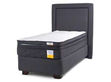 JUEGO DE DORMITORIO DRIMKIP CAMA AMERICANA 1.5 PLAZAS + RESPALDO + TOPPER - 1