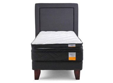 JUEGO DE DORMITORIO DRIMKIP CAMA EUROPEA 1.5 PLAZAS + RESPALDO + TOPPER - 2