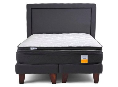 JUEGO DE DORMITORIO DRIMKIP CAMA EUROPEA 2 PLAZAS + RESPALDO + TOPPER - 2