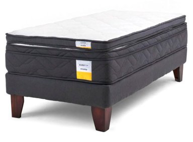 JUEGO DE DORMITORIO DRIMKIP CAMA EUROPEA 1.5 PLAZAS + TOPPER - 1