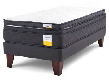 JUEGO DE DORMITORIO DRIMKIP CAMA EUROPEA PLUS 1.5 PLAZAS + TOPPER - 1