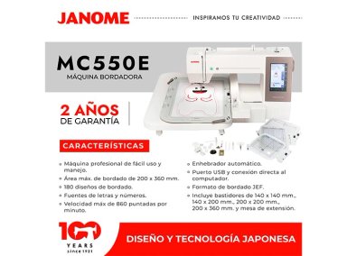 MAQUINA BORDADORA JANOME MC550E - 7