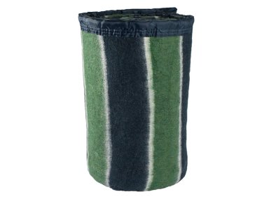 FRAZADA ANDES LISTADA 1.5 PLAZAS 210 X 160 CM AZUL VERDE - 1