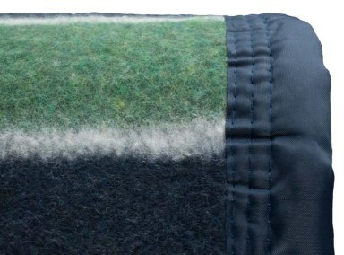 FRAZADA ANDES LISTADA 1.5 PLAZAS 210 X 160 CM AZUL VERDE - 2