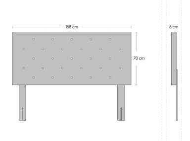 JUEGO DE DORMITORIO CELTA CAMA EUROPEA EVEREST BD 2 PLAZAS + SET CAPITONE - 6
