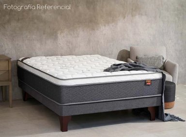 JUEGO DE DORMITORIO CELTA CAMA EUROPEA EVEREST BD 2 PLAZAS + SET CAPITONE - 7