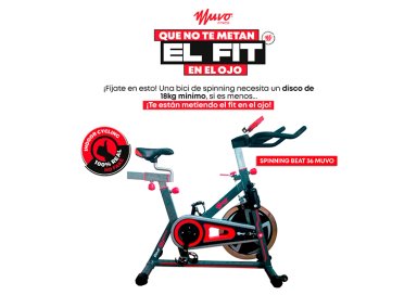 BICICLETA ESTÁTICA MUVO BY OXFORD BEAT 36 120 KG - 5