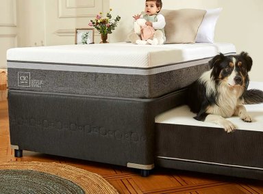 CAMA DIVAN CIC ORTOPEDIC ADVANCE BLACK 1.5 PLAZAS GRIS - 7