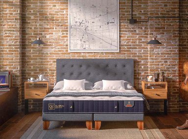 CAMA DIVAN CIC PREMIUM BLACK 1.5 PLAZAS AZUL - 10