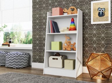 ESTANTE KIDSCOOL ZIGZAG AMORE MADERA BLANCO - 2