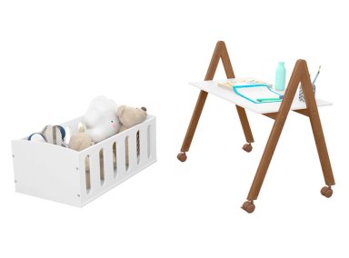 CUNA KIDSCOOL COLECHO ECOWOOD BLANCO - 2