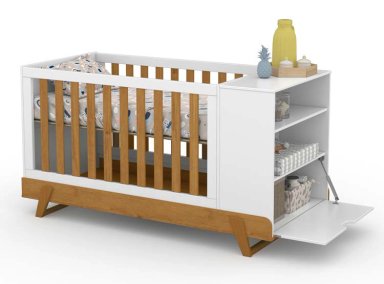 CUNA KIDSCOOL MAX ECOWOOD MADERA BLANCO - 2