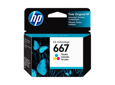 CARTUCHO DE TINTA HP ORIGINAL 667 TRICOLOR - 1