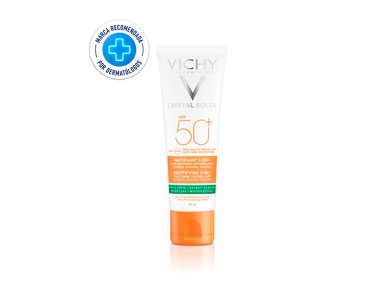 PROTECTOR SOLAR FACIAL VICHY CAPITAL SOLEIL MATIFICANTE 3EN1 SPF 50+ 50 ML - 1