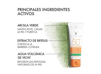 PROTECTOR SOLAR FACIAL VICHY CAPITAL SOLEIL MATIFICANTE 3EN1 SPF 50+ 50 ML - 3