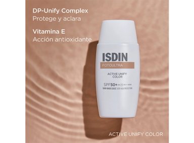 PROTECTOR SOLAR ISDIN FUSION FLUID 100 ACTIVE UNIFY COLOR SPF 50+ - 4