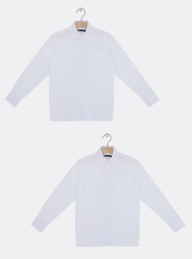 PACK X2 CAMISA ESCOLAR TEST BLANCA - 2