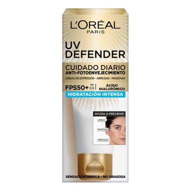 PROTECTOR SOLAR FACIAL LOREAL DERMO EXPERTISE UV DEFENDER HIDRATACIÓN INTENSA SPF 50+ 40 ML - 3